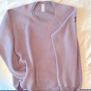 Sweatshirt from Alo Yoga. Worn once since 2022. Color is lavender.